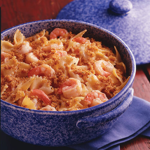 Creamy Alfredo Shrimp Casserole