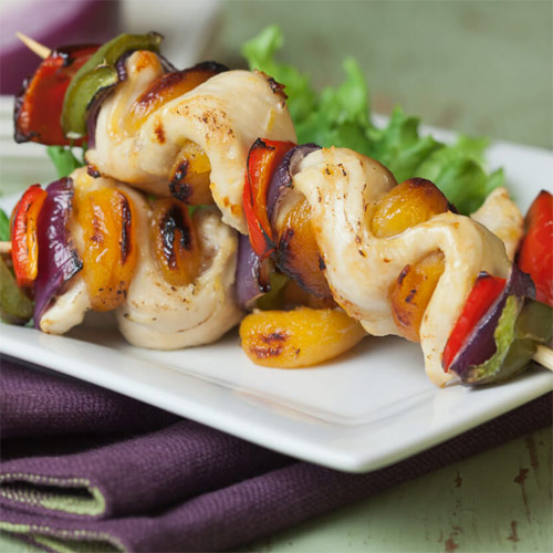 Savory Apricot Chicken Kabobs