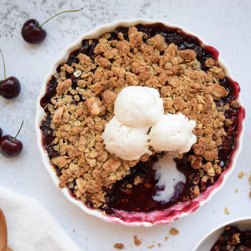 Cherry Almond Crisp